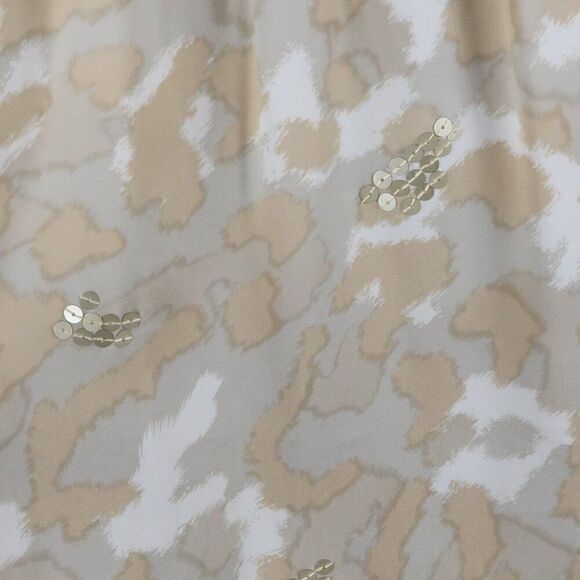 APT 9 TAN GREY & WHITE HIGH HALTER NECK SLEEVELESS TOP WITH SEQUIN DETAIL SIZE M - Picture 5 of 8